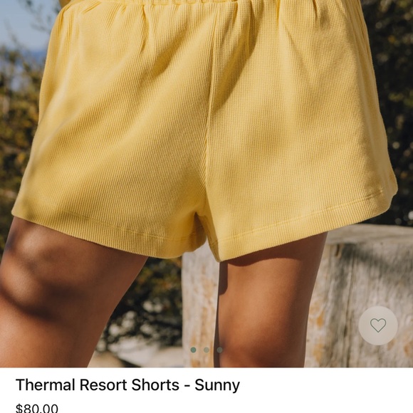 Daily Drills Pants - Sunny Yellow Thermal Resort Shorts